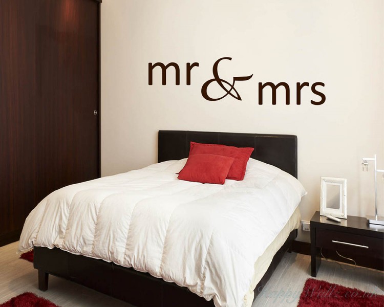 Mr & Mrs Quotes Wall Art Stickers